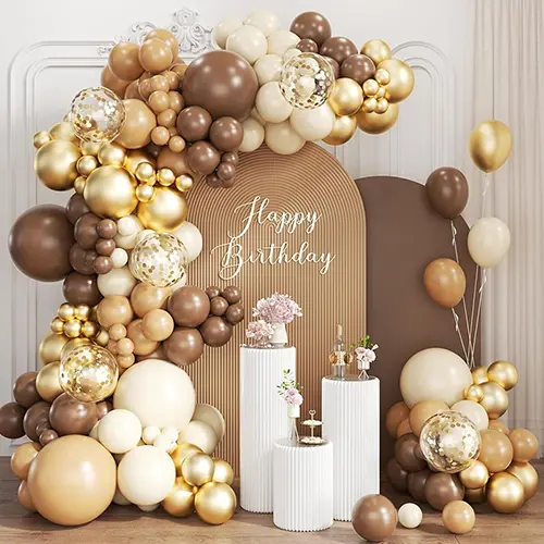 Комплет за лачни балон во боја на камила