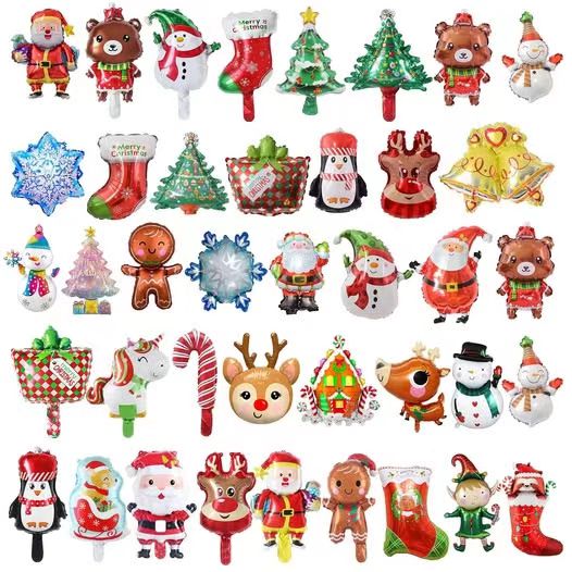 Сетови со балони од Божиќна фолија