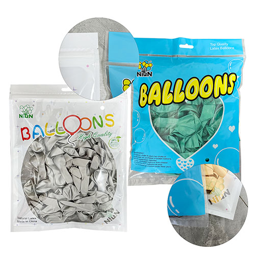 Wholesale metallic latex balloons packed for bulk and private label orders