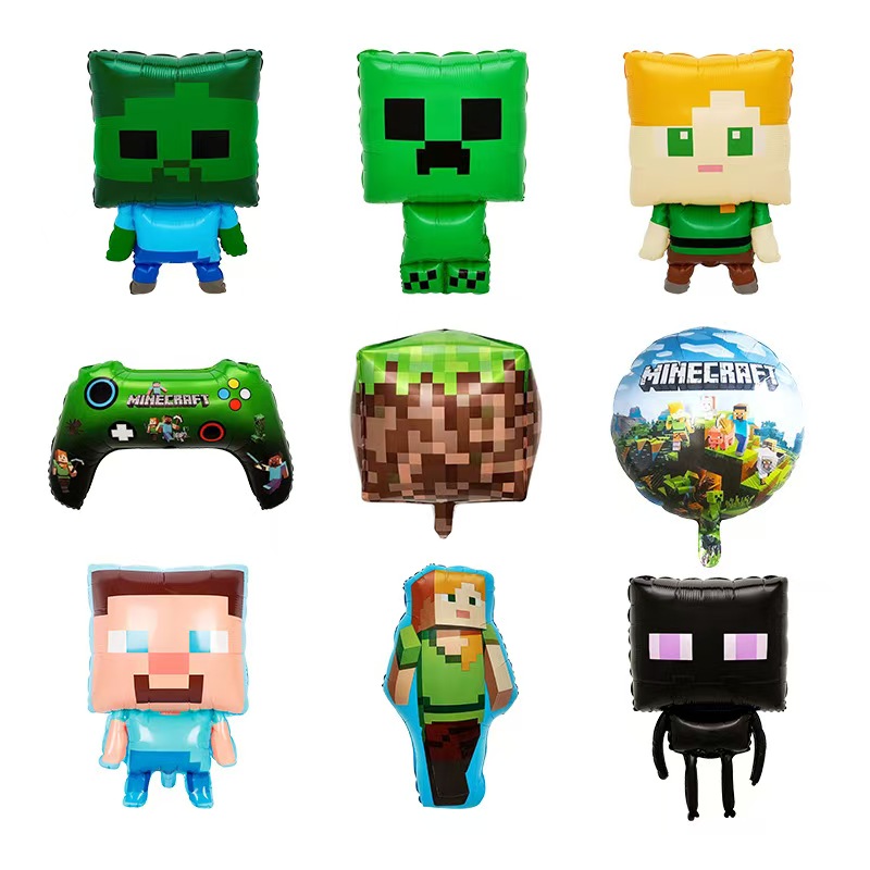 Балони со фолија од Minecraft